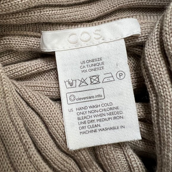 COS Ribbed Beige Wrap - Picture 4 of 9
